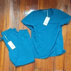 Teal Scrub Set